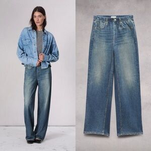 Rag & Bone Miramar Terry Wide Leg Pants Lounge Pajama Jeans